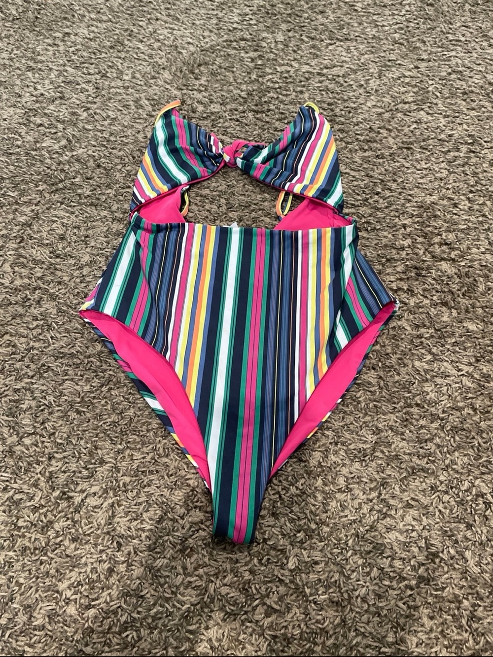marine layer NWOT Havana Tie front one piece swimsuit, XL